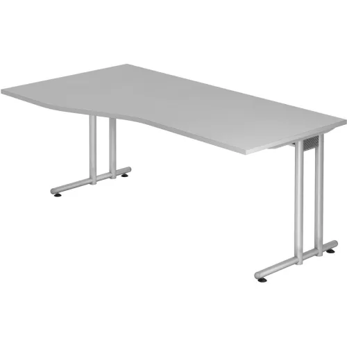 Hammerbacher, Hammerbacher Schreibtisch Matrix Lichtgrau 1.800 x 1.000 x 720 mm