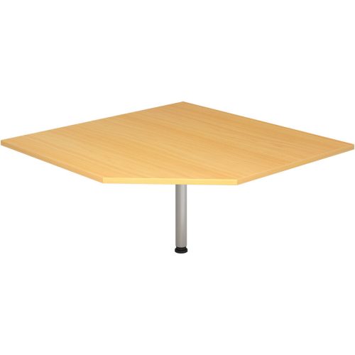 Anbautisch Office Braun Holz 120 cm - Farbe: buche - Material: Holzwerkstoff - Anbautisch