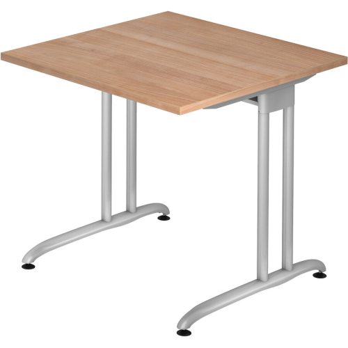 Schreibtisch Office Braun Holz 80 cm - Farbe: Nussbaum - Material: Holzwerkstoff - Schreibtisch