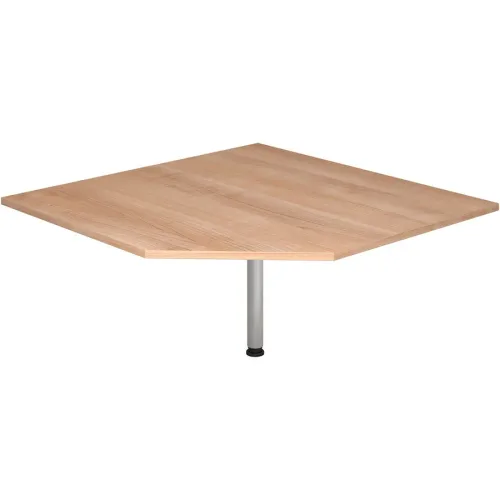 Anbautisch Office Braun Holz 120 cm - Farbe: Nussbaum - Material: Holzwerkstoff - Anbautisch