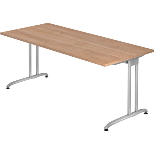 Schreibtisch Office Braun Holz 180 cm - Farbe: Nussbaum - Material: Holzwerkstoff - Schreibtisch