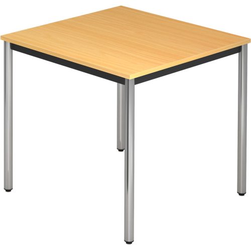 Besprechungstisch Office Braun Holz 80 cm - Farbe: buche - Material: Holzwerkstoff - Besprechungstisch