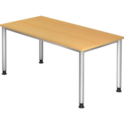 Schreibtisch Office Braun Holz 160 cm - Farbe: buche - Material: Holzwerkstoff - Schreibtisch