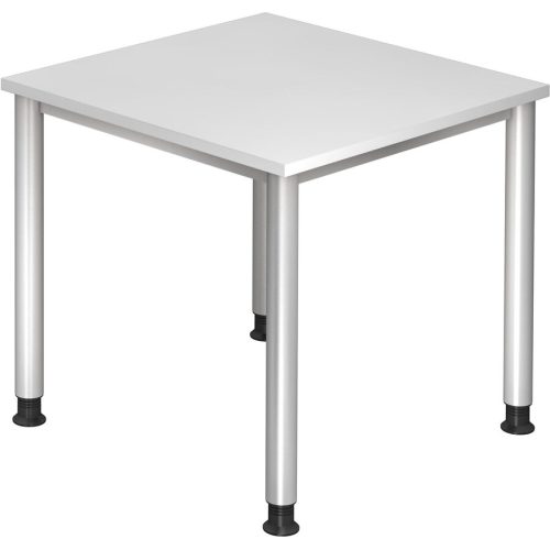 Schreibtisch Office Weiss Holz 80 cm - Material: Holzwerkstoff - Schreibtisch