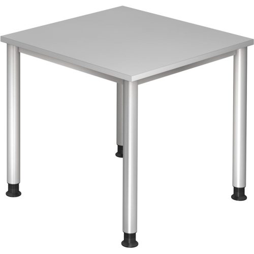 Schreibtisch Office Grau Holz 80 cm Höhenverstellbar (manuell) - Material: Holzwerkstoff - Schreibtisch