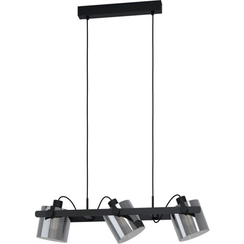 Eglo Pendellampe Hornwood 2 Schwarz Stahl/Holz 15 cm 110 cm - Material: Holz/Stahl - Pendellampe