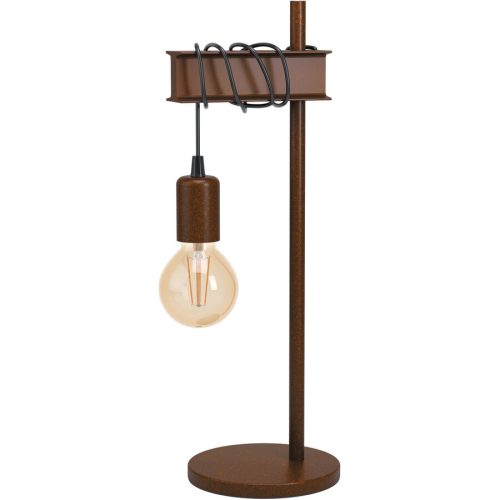 Eglo Tischlampe Townshend 4 Braun Stahl 15.5 cm 50 cm - Farbe: antikbraun - Tischlampe