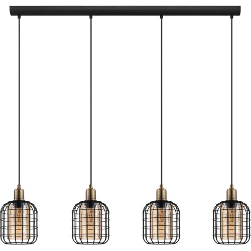 Eglo Pendellampe Chisle Braun/Schwarz Stahl 16.5 cm 110 cm - Pendellampe