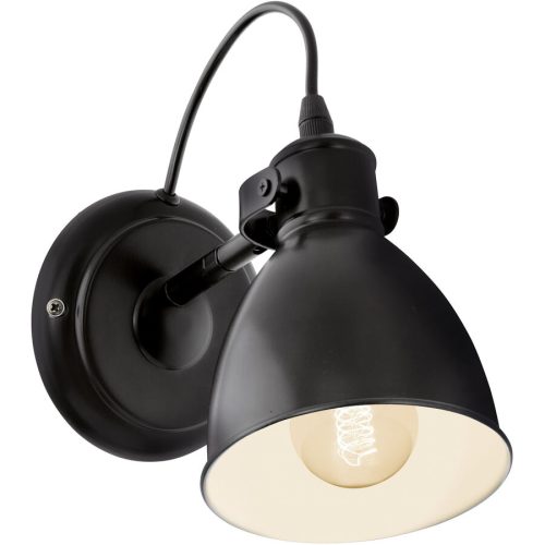 Eglo Wandlampe Priddy Schwarz/Weiss Stahl 21.5 cm - Wandlampe