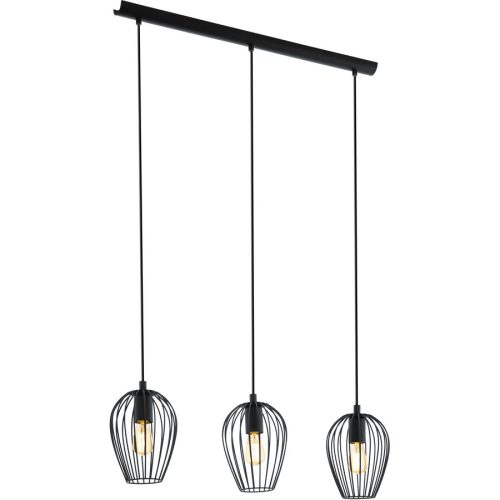 Eglo Pendellampe Newtown Schwarz Stahl 16 cm 110 cm - Pendellampe