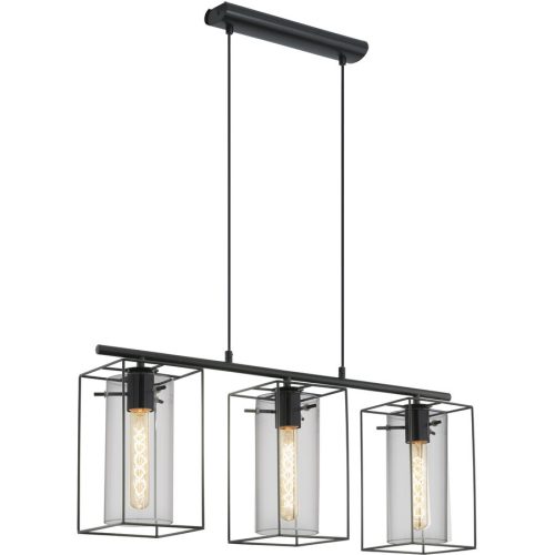 Eglo Pendellampe Loncino Schwarz Stahl 15 cm 110 cm - Pendellampe