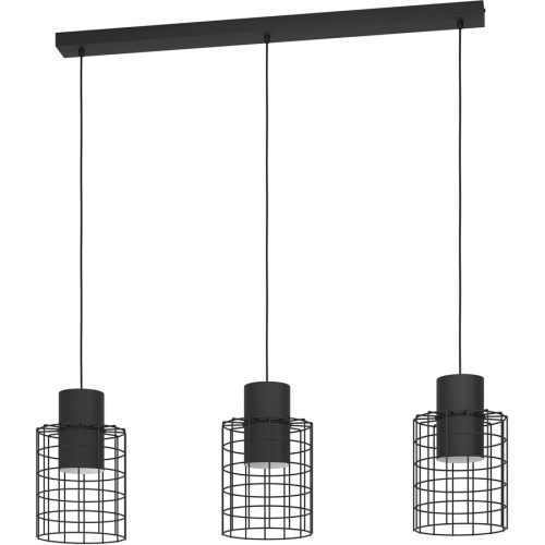 Eglo Pendellampe Milligan Schwarz/Weiss Stahl 20 cm 110 cm - Pendellampe