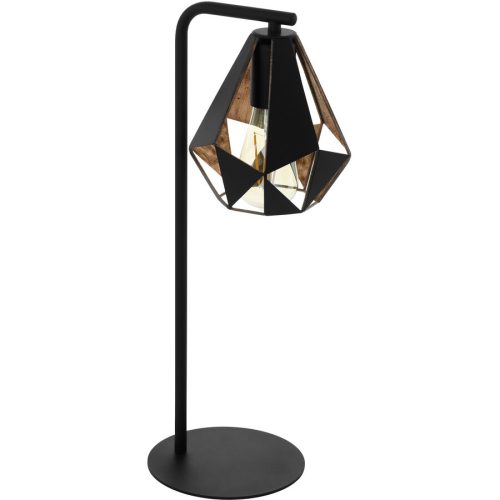 Eglo Tischlampe Carlton 4 Kupfer/Schwarz Stahl 16 cm 50.5 cm - Farbe: schwarz/kupfer - Tischlampe