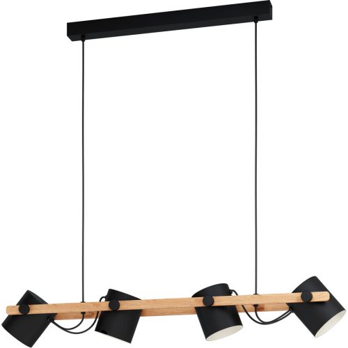 Eglo Pendellampe Hornwood Schwarz Stahl 18 cm 110 cm - Pendellampe