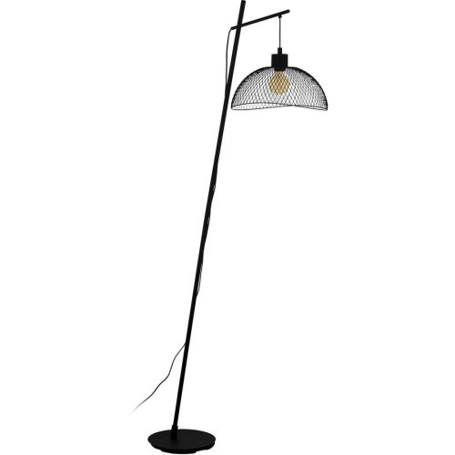 Eglo Stehlampe Pompeya Schwarz Stahl 39 cm 191 cm - Stehlampe
