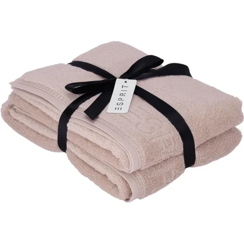 Esprit Duschtuch Daily Solid Rosa Baumwolle 67 cm 140 cm - Farbe: rose - Duschtuch