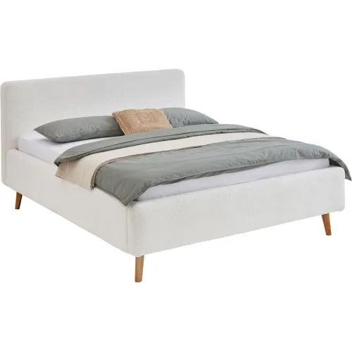 Bett Senja Weiss Polyester 160 x 200 cm - Bett
