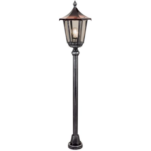 Stehlampe aussen Hermine Schwarz/Silber 25.5 cm 25.5 cm - Material: Siluminguss - Stehlampe aussen