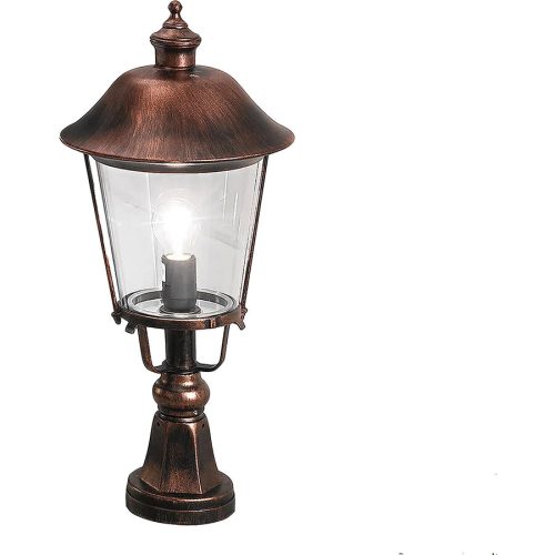 Aussenlampe Kenzo Kupfer/Schwarz 25 cm 25 cm - Farbe: schwarz/kupfer - Material: Siluminguss - Aussenlampe