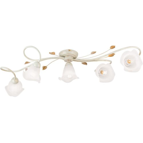 Deckenlampe Sisi Beige Stahl 41 cm - Farbe: elfenbein - Deckenlampe