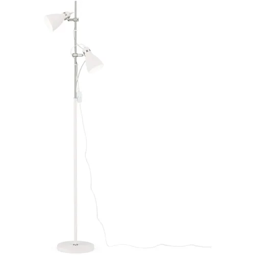 LIVIQUE, Stehlampe School Weiss Stahl 36 cm - Stehlampe