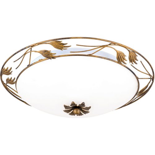 Deckenlampe Fleur Stahl 50 cm 50 cm - Farbe: Antik - Deckenlampe
