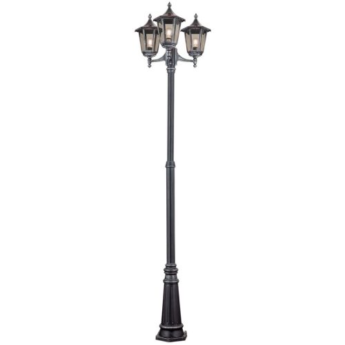 Stehlampe aussen Hermine Schwarz/Silber 66 cm 66 cm - Material: Siluminguss - Stehlampe aussen