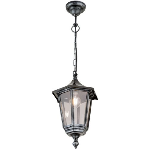 Aussenlampe Hermine Schwarz/Silber 25.5 cm 25.5 cm - Material: Siluminguss - Aussenlampe