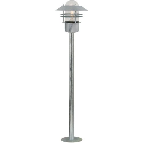 NORDLUX Stehlampe aussen Blokhus Grau Stahl 22 cm 92 cm - Farbe: Verzinkt - Stehlampe aussen