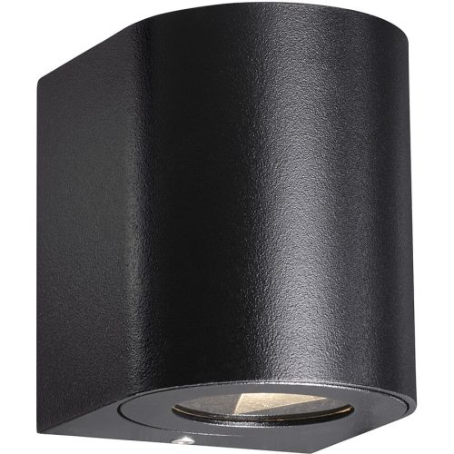 NORDLUX Wandlampe aussen Canto Schwarz Aluminium 8.7 cm 10.4 cm - LED - Lichtfarbe: Extra warmweiss - Wandlampe aussen- LED Energiesparlampe