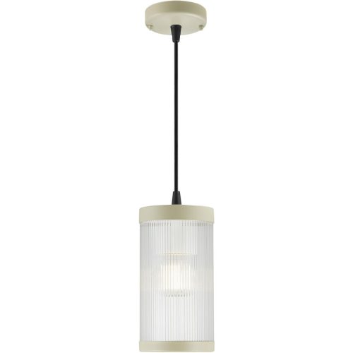 NORDLUX Aussenlampe Coupar Beige/Transparent Kunststoff 13 cm 25 cm - Farbe: Sand/Transparent - Material: PVC - Aussenlampe