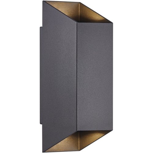 NORDLUX Wandlampe aussen Nico Square Schwarz Aluminium 8 cm 23.5 cm - Wandlampe aussen