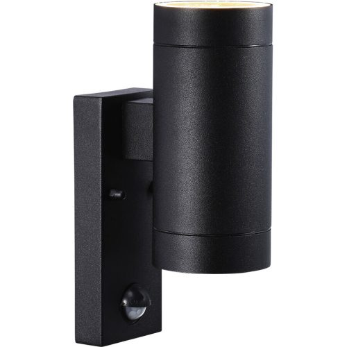 NORDLUX Wandlampe aussen Tin Schwarz Aluminium 7.6 cm 22 cm - Wandlampe aussen
