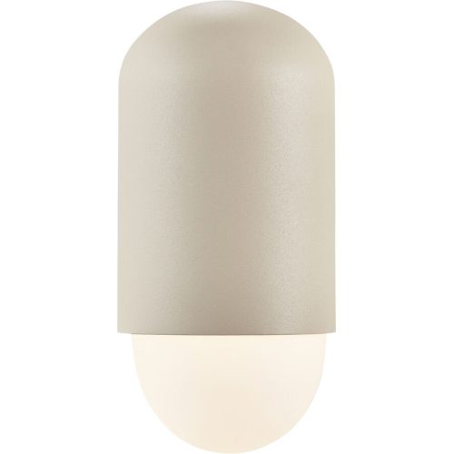 NORDLUX Wandlampe aussen Heka Beige Aluminium 10.6 cm 21.6 cm - Farbe: sand - Wandlampe aussen