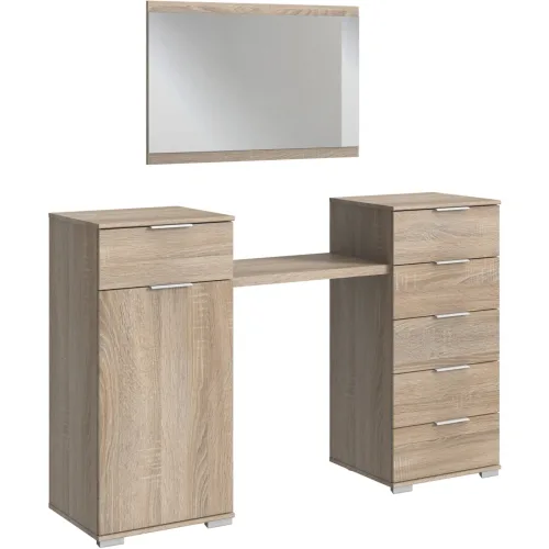 LIVIQUE, Kommode Peyton A Braun Holzwerkstoff 165 cm 41 cm - Farbe: Eiche sägerau - Kommode