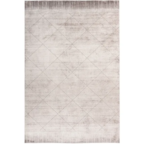 LIVIQUE, Teppich Eden Grau Bambus 160 cm 230 cm - Farbe: hellgrau - Material: Bambusseide - Teppich