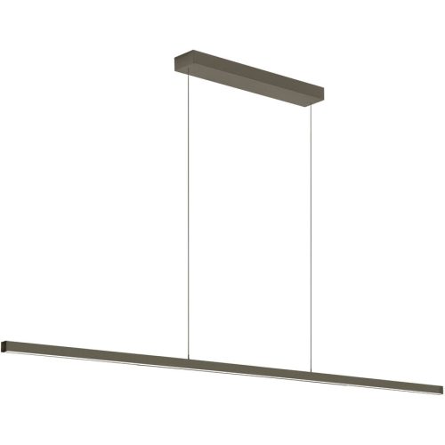 Designer-Pendellampe Bankamp Line bronze 200 cm - LED - Lichtfarbe: Extra warmweiss - Material: Aluminium - Designer-Pendellampe- LED Energiesparlampe