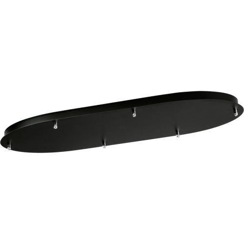 Giberti Luce Baldachin Rosone Schwarz Metall 30 cm - Baldachin