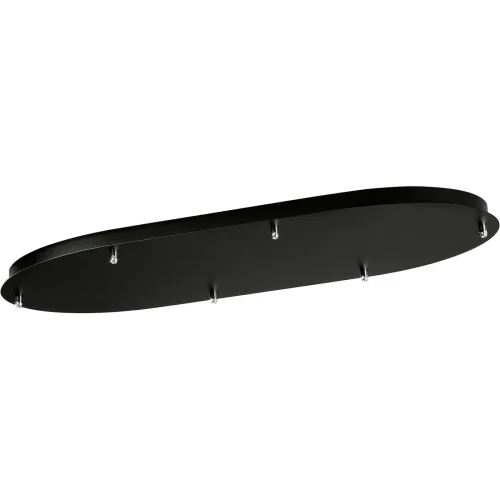 Giberti Luce, Giberti Luce Baldachin Rosone Schwarz Metall 30 cm - Baldachin
