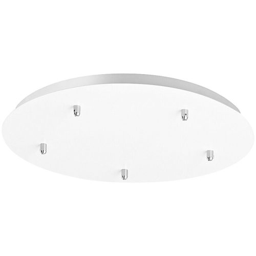 Giberti Luce Baldachin Rosone Weiss Metall 50 cm - Baldachin