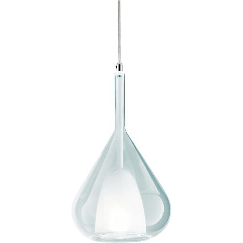 Giberti Luce Pendellampe Lorena XL Blau Glas 20 cm 35 cm - Farbe: hellblau - Pendellampe