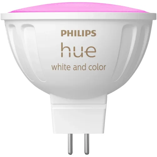 Philips Hue, Philips Hue Smarte LED-Leuchte "White & Col. Amb. MR16 Einzelpack, 400 lm" GU 5,3