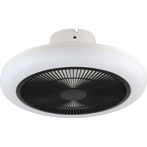 Eglo Deckenventilator mit Licht Kostrena Schwarz/Weiss Kunststoff 45.5 cm - Farbe: weiss/schwarz - LED - Deckenventilator mit Licht- LED