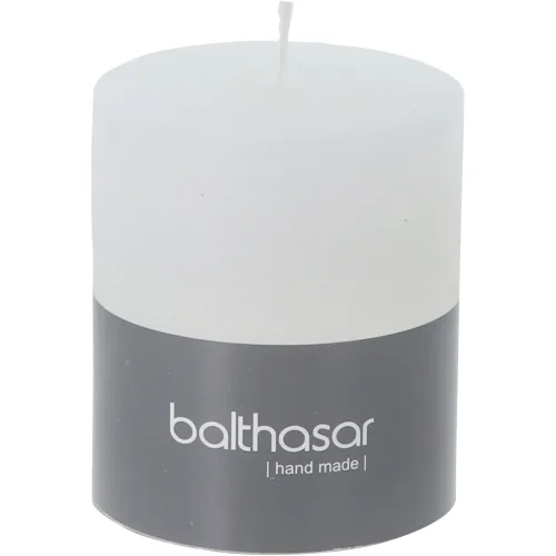 Balthasar, Balthasar - Zylinderkerze, 70X80MM, Weiss