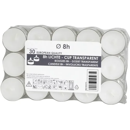 Balthasar - Teelichter-Set, 38X24MM, Weiss