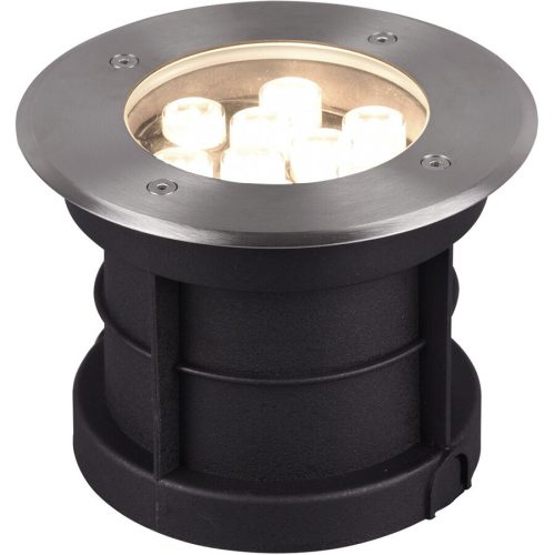 Spot Gabea Grau Edelstahl 16 cm 12 cm - Farbe: Nickel matt - LED - Lichtfarbe: Warmweiss - Spot- LED Energiesparlampe