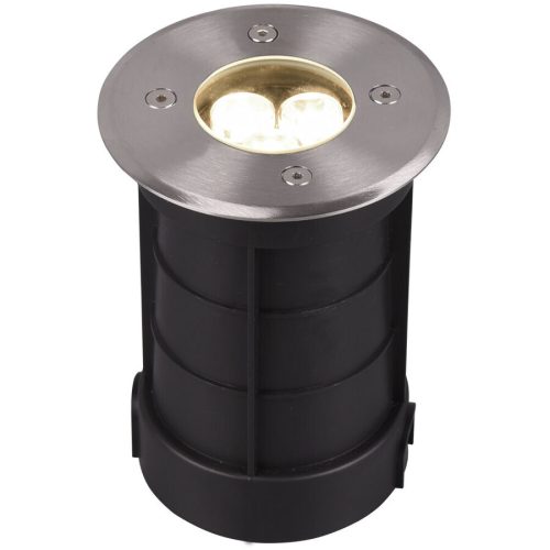 Spot Gabea Grau Edelstahl 11 cm 14.5 cm - Farbe: Nickel matt - LED - Lichtfarbe: Warmweiss - Spot- LED Energiesparlampe