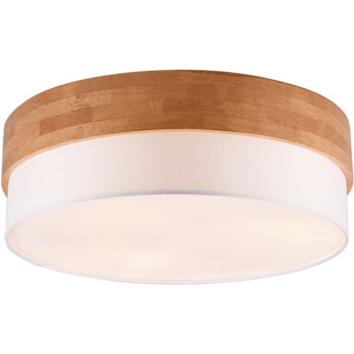 Deckenlampe Sesona Grau Metall 50 cm 22 cm - Farbe: Nickel matt - Deckenlampe