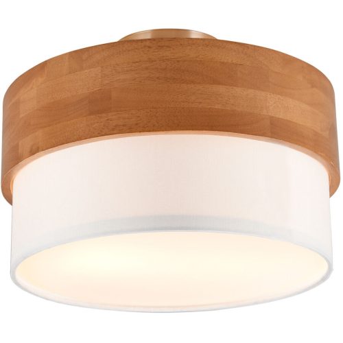 Deckenlampe Sesona Grau Metall 30 cm 22 cm - Farbe: Nickel matt - Deckenlampe