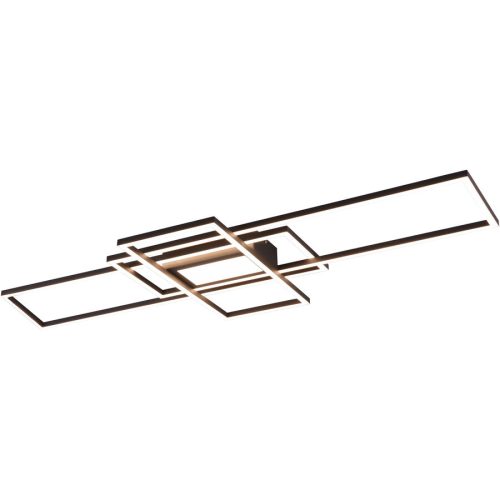Deckenlampe Carphira Grau Metall 105 cm 6.5 cm - Farbe: anthrazit - LED - Deckenlampe- LED Energiesparlampe